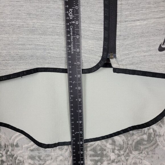 Nike Tech Fleece Hoodie Womens Medium Gray Active Sport Thumbholes 655765-063 - Picture 7 of 12